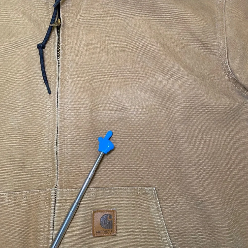 Carhartt J140 USA Duck Active Jacket Hooded Thermal Lined Brown XL Regular